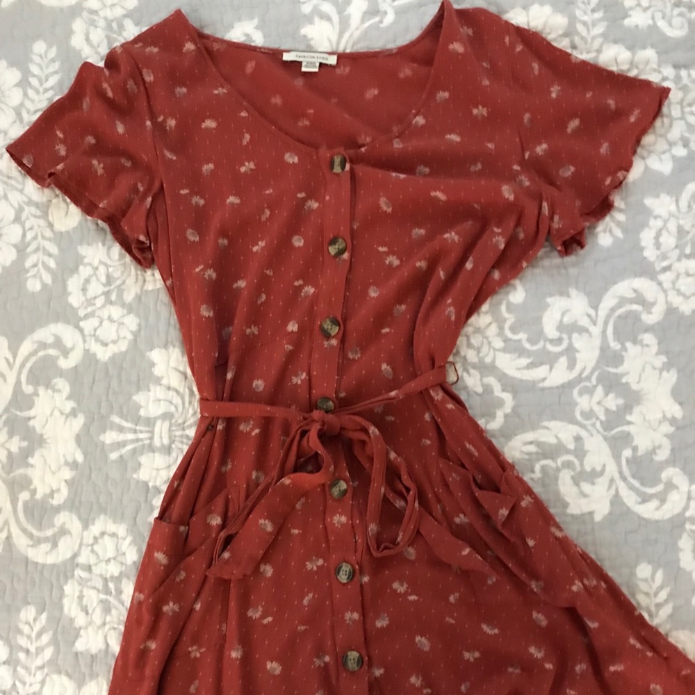 Button up babydoll dress